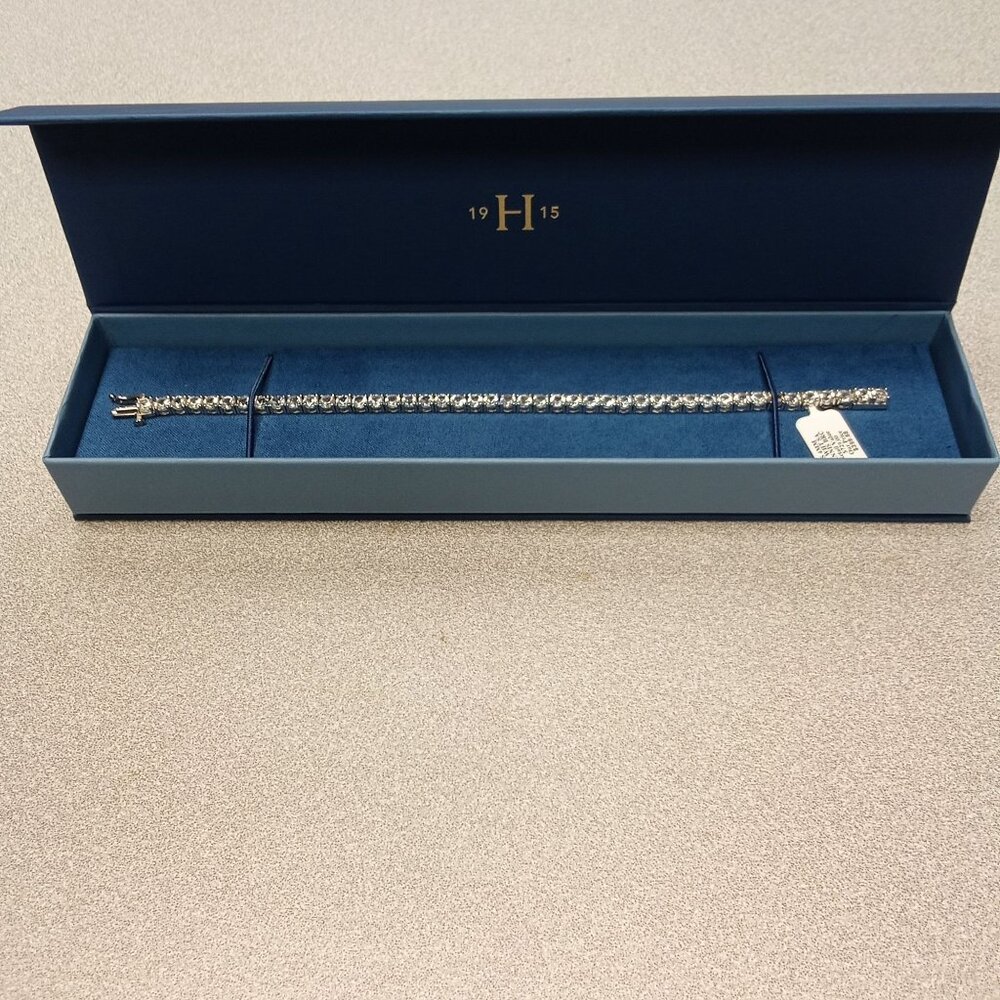 4MM White Sapphire Tennis Bracelet In Original Helzberg Gift Box